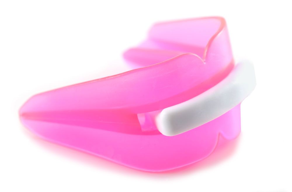 A custom mouth guard. 